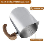 Milk Frothing Pitcher 20 OZ (600ML), Espresso Steaming Pitchers with Anti-scald Handle, Milk Frother Cup Stainless Steel for Coffee Cappuccino Latte Art, Milk Steamer Cup Coffee Milk Pitcher
