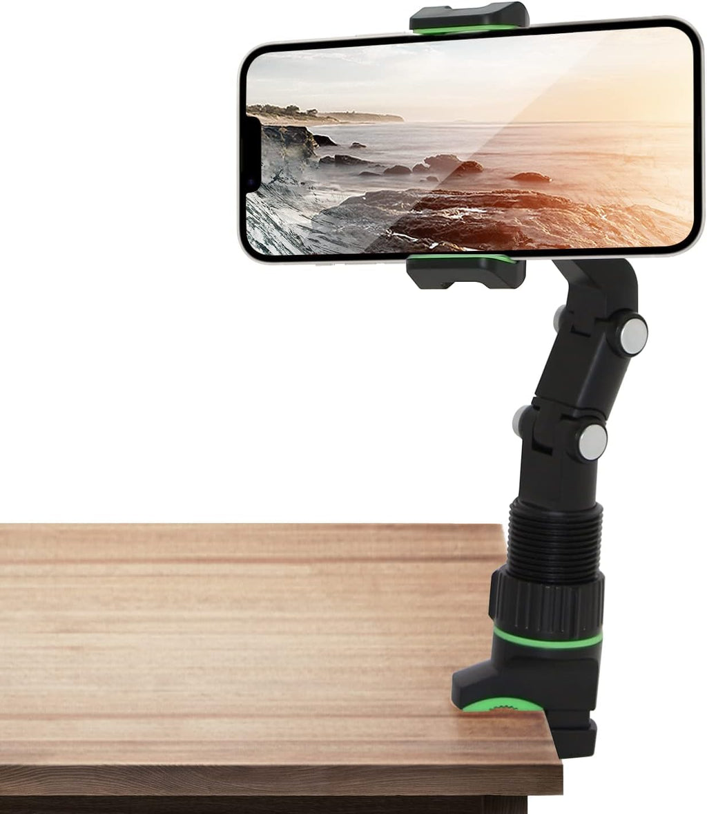TooCust Multifunctional Rearview Mirror Phone Holder, Rotatable and Retractable, 360 Rotating, Suitable for iPhone and Smartphones