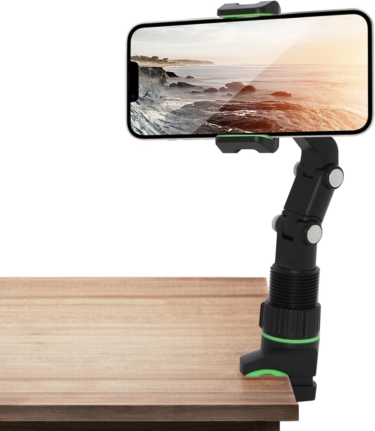 TooCust Multifunctional Rearview Mirror Phone Holder, Rotatable and Retractable, 360 Rotating, Suitable for iPhone and Smartphones