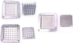 French Fry Cutter Commercial Grade Potato Slicer with Stand Suction Feet Complete Set, Includes 1/4", 3/8", 1/2", 2 Pieces L Stand