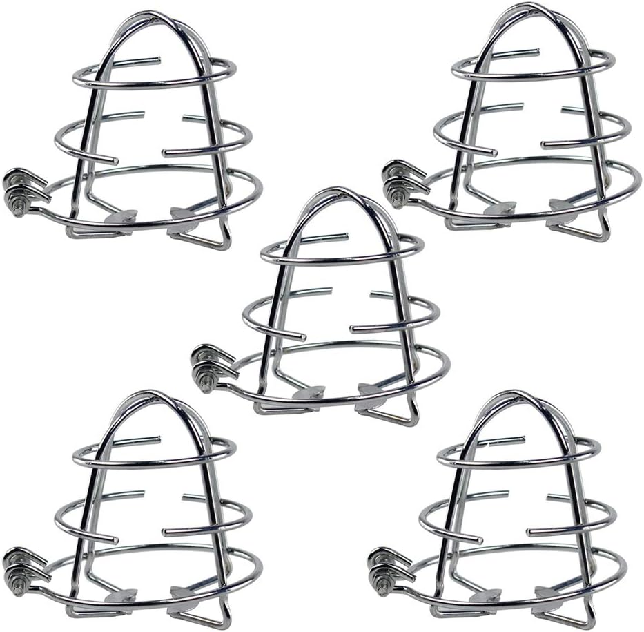 5 Pack DN15 Fire Sprinkler Head Guard Cage Protector Fire Extinguishing System Sprinkler Bracket Protective for 1/2inch