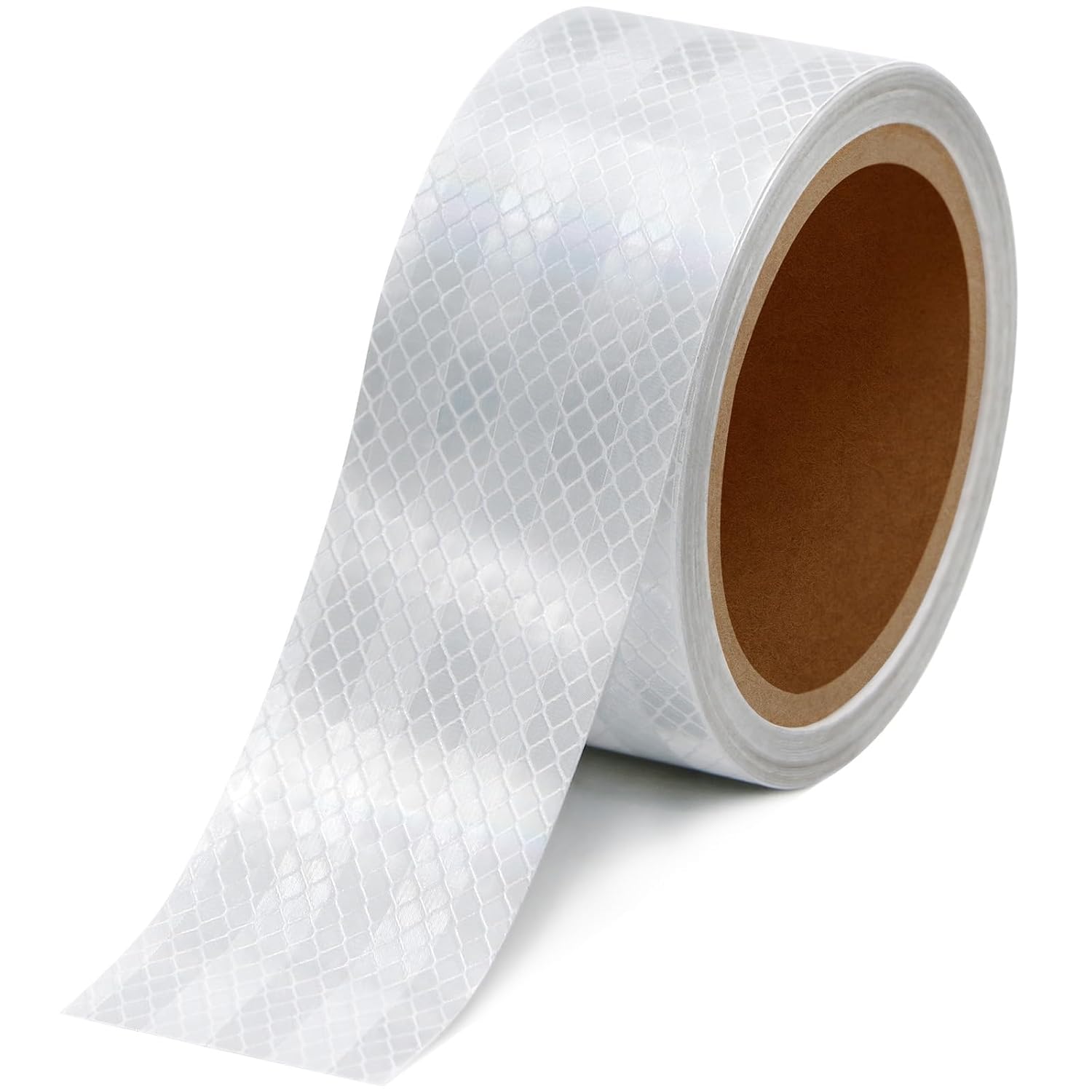 1 Roll White Reflective Tape 2" x20ft,Outdoor Safety Tape,Highly Reflective Tape Strips,Durable and Waterproof Reflective Tape Glow in Dark for Cars
