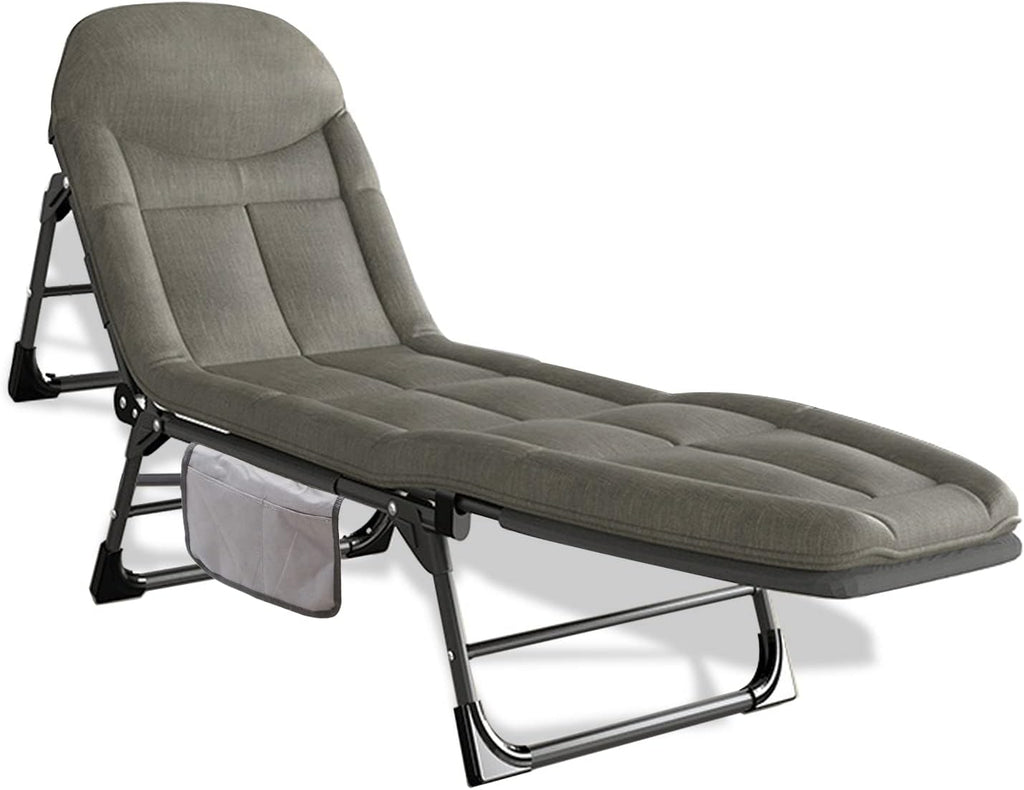 SHSYCER Camping Cots for Adults,   -  Sleeping Cot with Quiet Pillow, Folding Cots for Camping, Lightgrey