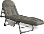 SHSYCER Camping Cots for Adults,   -  Sleeping Cot with Quiet Pillow, Folding Cots for Camping, Lightgrey