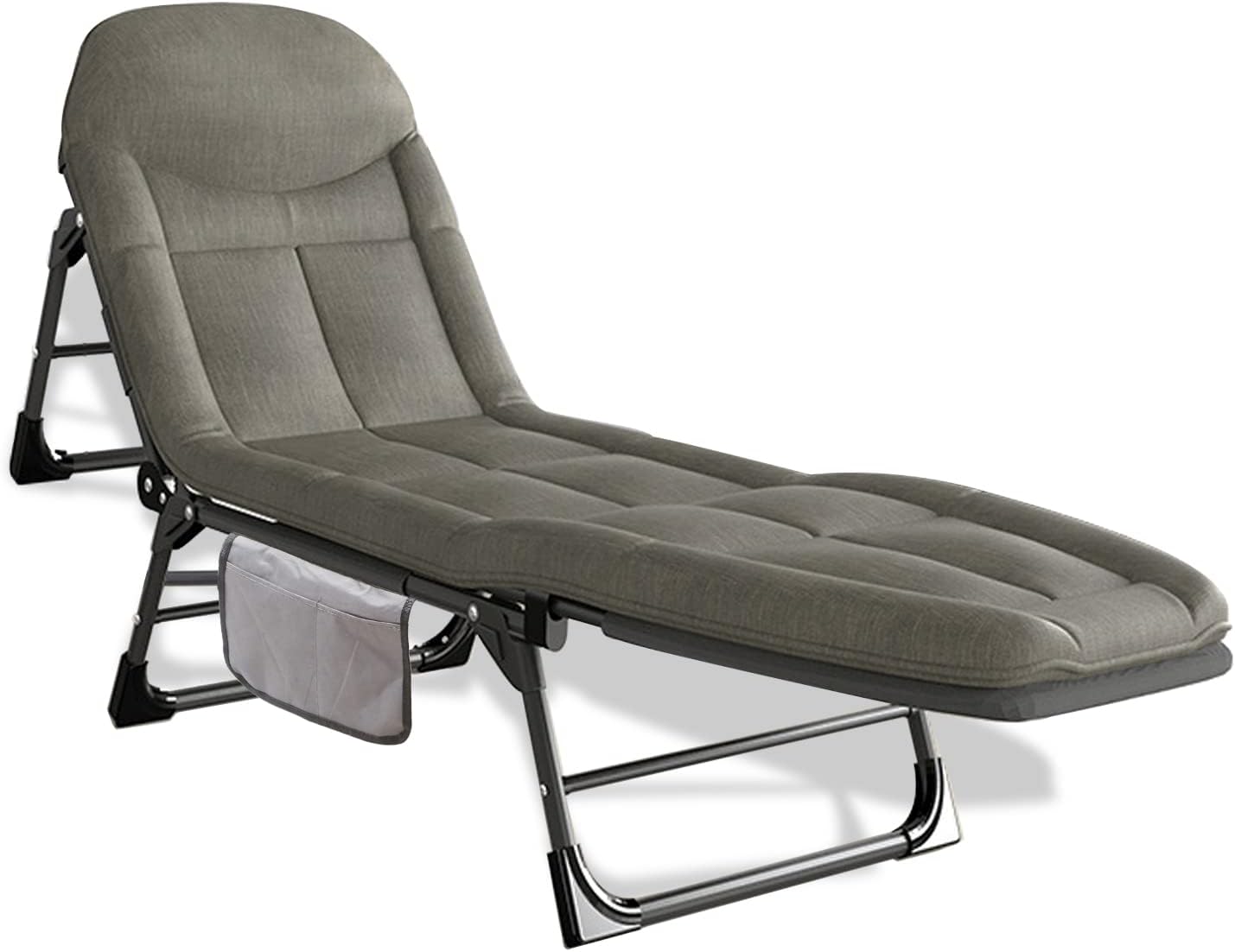 SHSYCER Camping Cots for Adults,   -  Sleeping Cot with Quiet Pillow, Folding Cots for Camping, Lightgrey