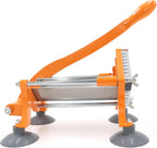 French Fry Cutter Commercial Potato Slicer with Suction Feet Complete Set, Includes 3/8", Orange