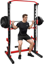 Smith Machine for Home Gym, Smith Machine Squat Rack for Pull Up, Squat, Bench Press, Leg Raise and Sit-up