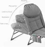 SHSYCER Camping Cots for Adults,   -  Sleeping Cot with Quiet Pillow, Folding Cots for Camping, Lightgrey