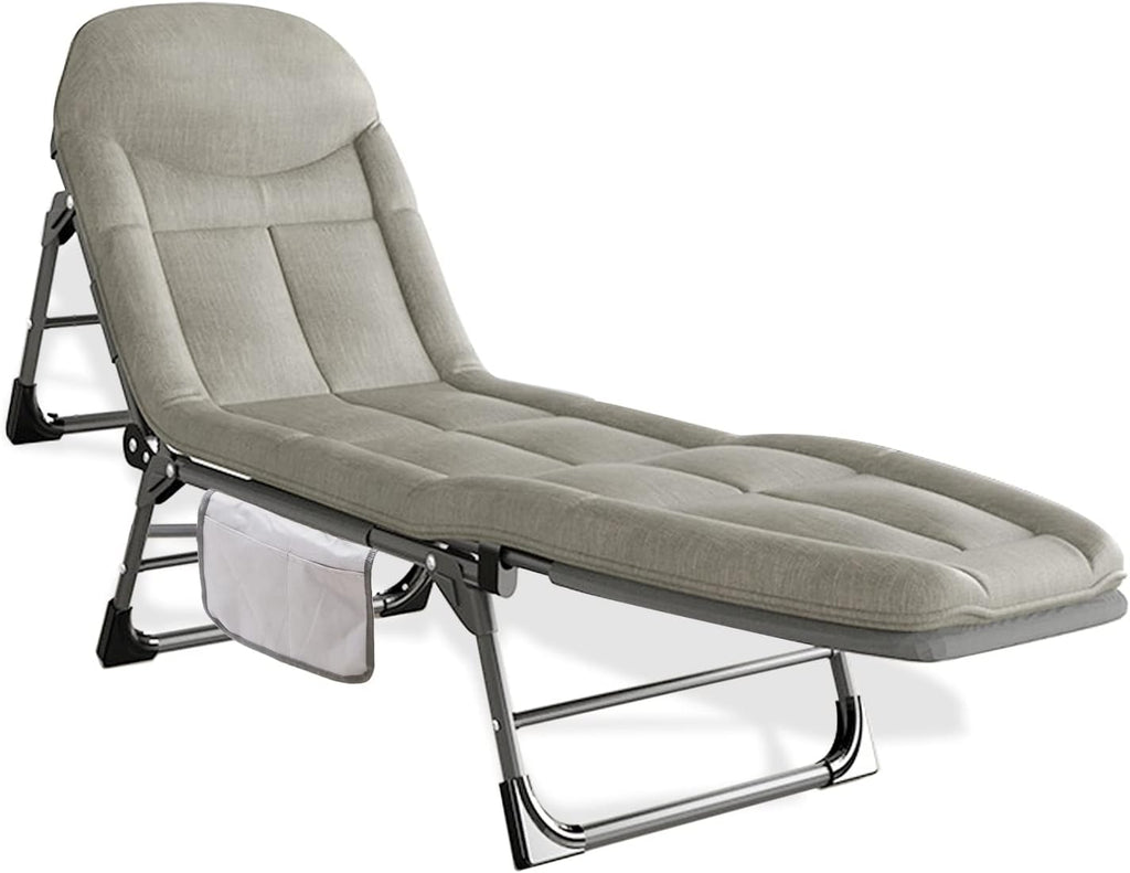 SHSYCER Camping Cots for Adults,   -  Sleeping Cot with Quiet Pillow, Folding Cots for Camping, Grey