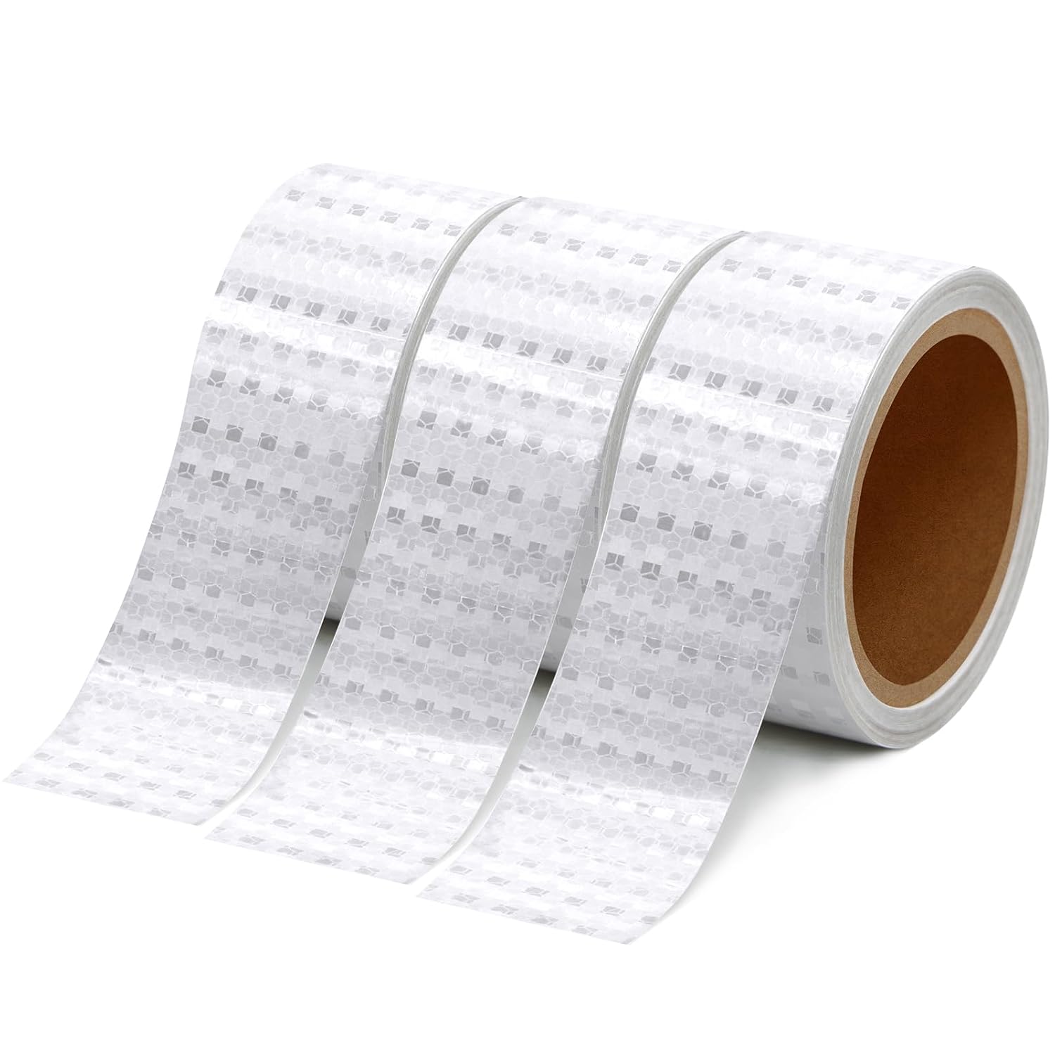 Reflective Tape 2inch x 20ft,Outdoor Safety Tape,Durable and Waterproof Reflective Tape for Cars, Bikes,Trailers,Stairs Glow in Dark,3 Rolls