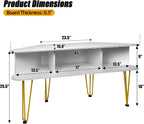 Corner TV Stand with 3 Shelves