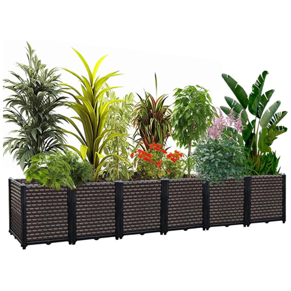 Large Planters for Outdoor Plants - Deepened 20" H, Raised Beds for Gardening Self Watering, Elevated Planter Box with Legs, Rectangular Garden Planters for Outdoor Plants Flowers, 94.4"L x 15.7"W