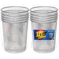 Silver Mesh Trash Cans,10-Pack 6 Gal Mesh Office Trash Can,Open Metal Wire Wastebaskets, Waste Basket Trash Can for Near Desk, Small Garbage Can,Recycling Garbage Container Bin for Office&Home