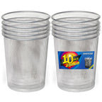 Silver Mesh Trash Cans,10-Pack 6 Gal Mesh Office Trash Can,Open Metal Wire Wastebaskets, Waste Basket Trash Can for Near Desk, Small Garbage Can,Recycling Garbage Container Bin for Office&Home