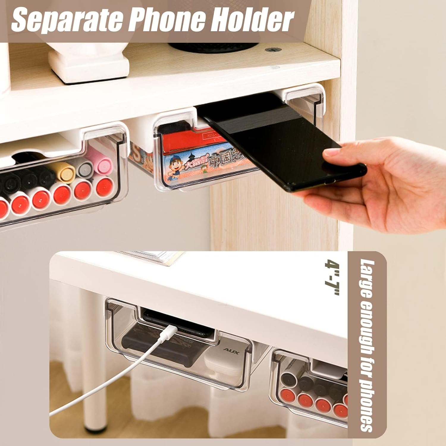 Under Desk Storage DrawersSlide Out-Drill