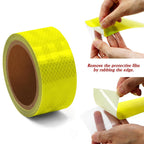 1 Roll Green Reflective Tape 2" x20ft,Outdoor Safety Tape,Highly Reflective Tape Strips,Durable and Waterproof Reflective Tape Glow in Dark for Cars