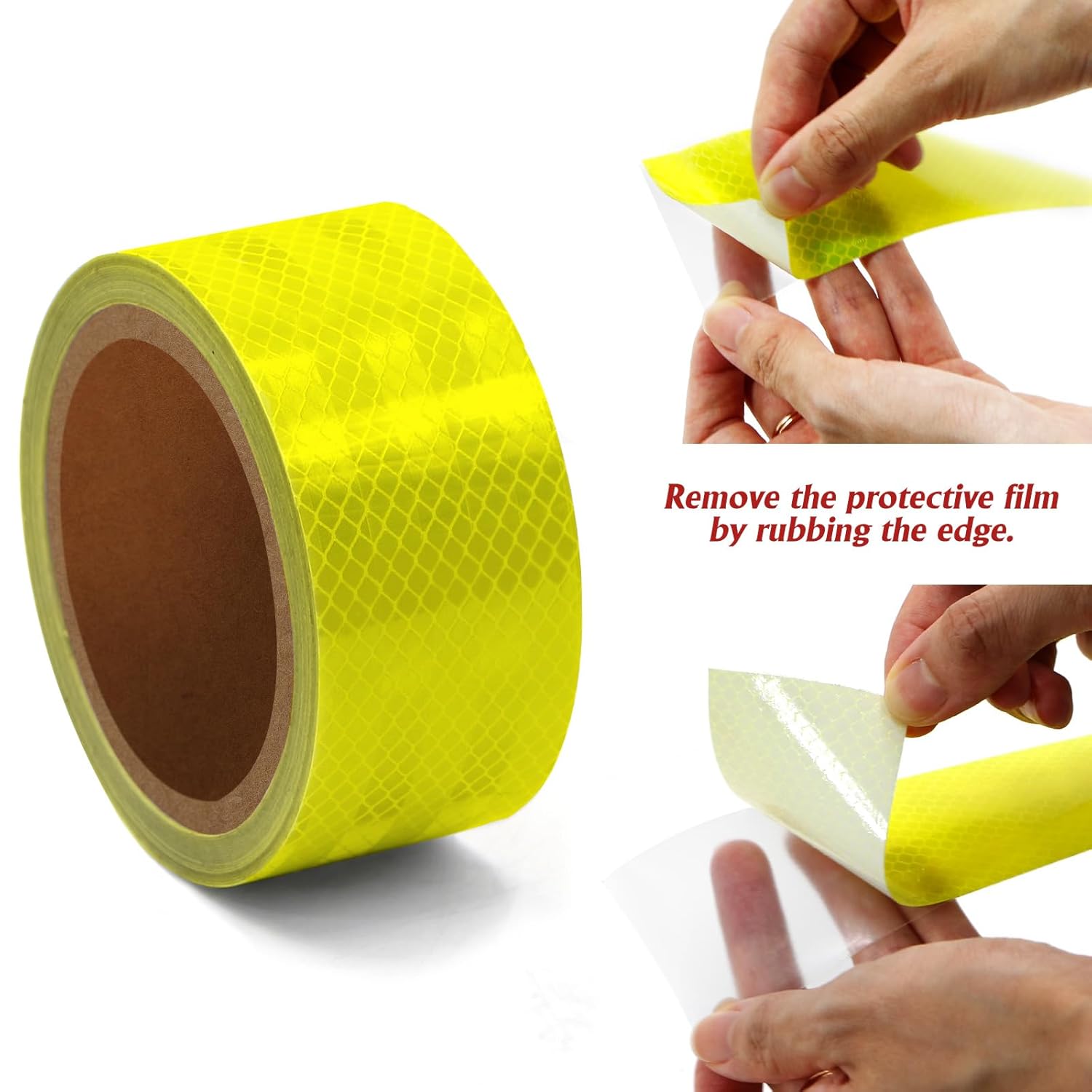 1 Roll Green Reflective Tape 2" x20ft,Outdoor Safety Tape,Highly Reflective Tape Strips,Durable and Waterproof Reflective Tape Glow in Dark for Cars