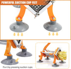 French Fry Cutter Commercial Grade Potatoes Slicer with Suction Feet 3/8 Inch Stainless Steel Blade