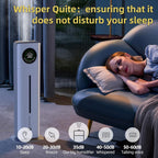 9l/2.4Gal Air Humidifier for Home, Floor Standing Humidifier for Large Room, Top Fill Humidifier with Built-in Filtration, Automatic Shut-Off, Touch & Remote Control, Essential Oil Box