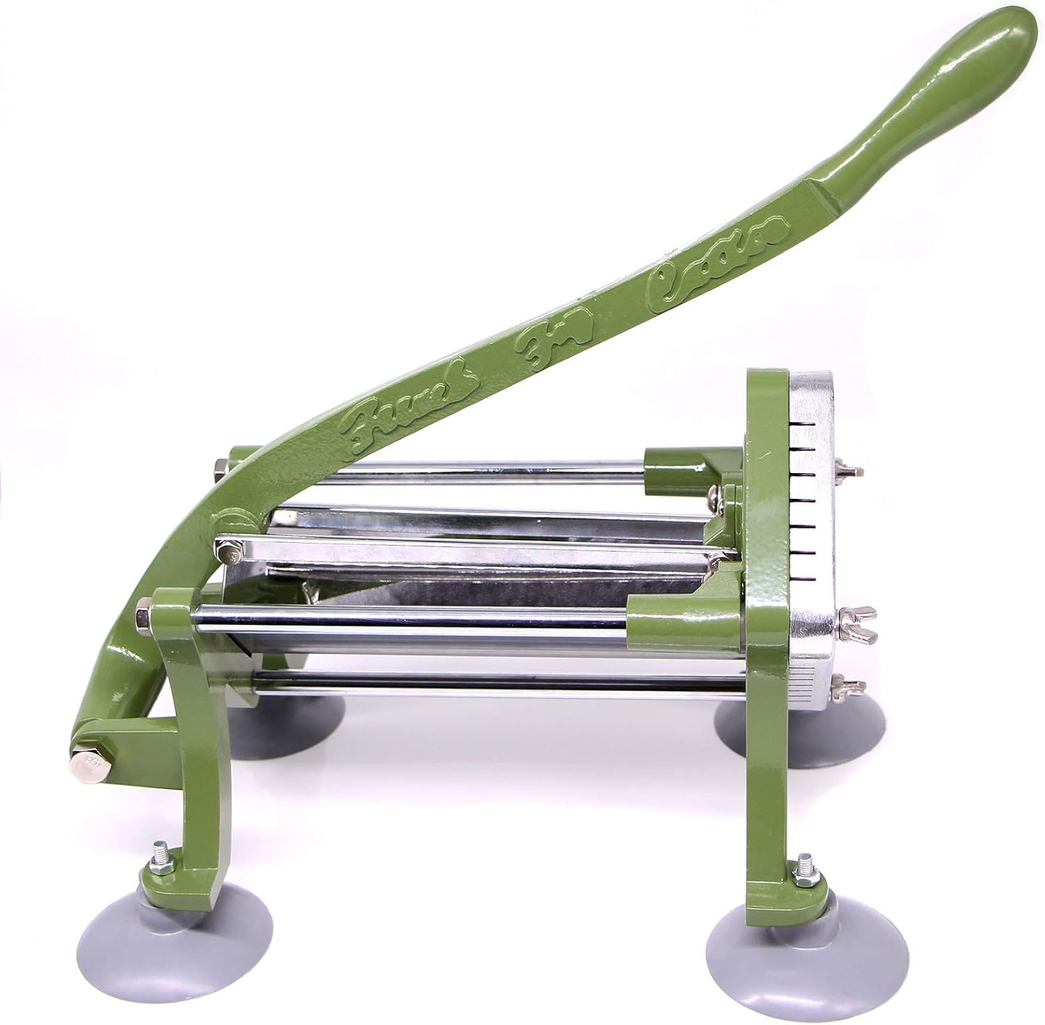 French Fry Cutter Commercial Potato Slicer with Suction Feet Complete Set, Includes 1/4", 3/8",1/2",8 Pieces,6 Pieces