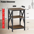 Adjustable X-Frame End Table