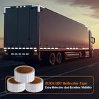 Reflective Tape 2inch x 20ft,Outdoor Safety Tape,Durable and Waterproof Reflective Tape for Cars, Bikes,Trailers,Stairs Glow in Dark,3 Rolls