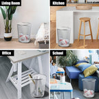 20PCS 6 Gal Silver Mesh Trash Cans, 6 Gal Mesh Office Trash Can, Recycling Garbage Container Bin for Office & Home