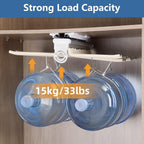 Pull Out Pants Rack for Closet 22 Arms, Pull Out Trousers Rack, 22.8”x18.1”x5.1”, Multi Functional Pull Out Pants Hanger Organizers, Dampening Buffer Sliding Rail, Maximum Load 33lbs, Beige