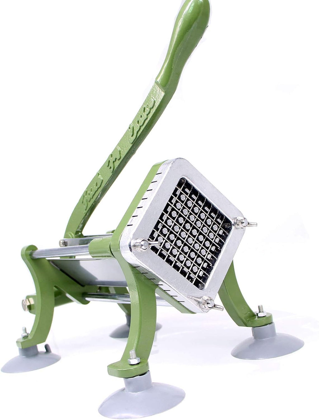 French Fry Cutter Commercial Potato Slicer with Suction Feet Complete Set, Includes 1/4", 3/8",1/2",8 Pieces,6 Pieces
