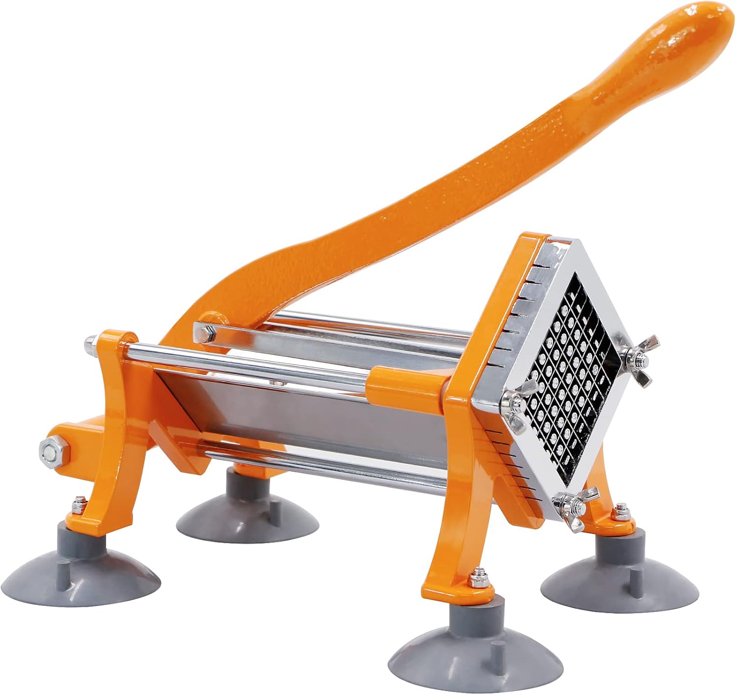 French Fry Cutter Commercial Grade Potatoes Slicer with Suction Feet 3/8 Inch Stainless Steel Blade