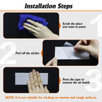 1 Roll White Reflective Tape 2" x20ft,Outdoor Safety Tape,Highly Reflective Tape Strips,Durable and Waterproof Reflective Tape Glow in Dark for Cars
