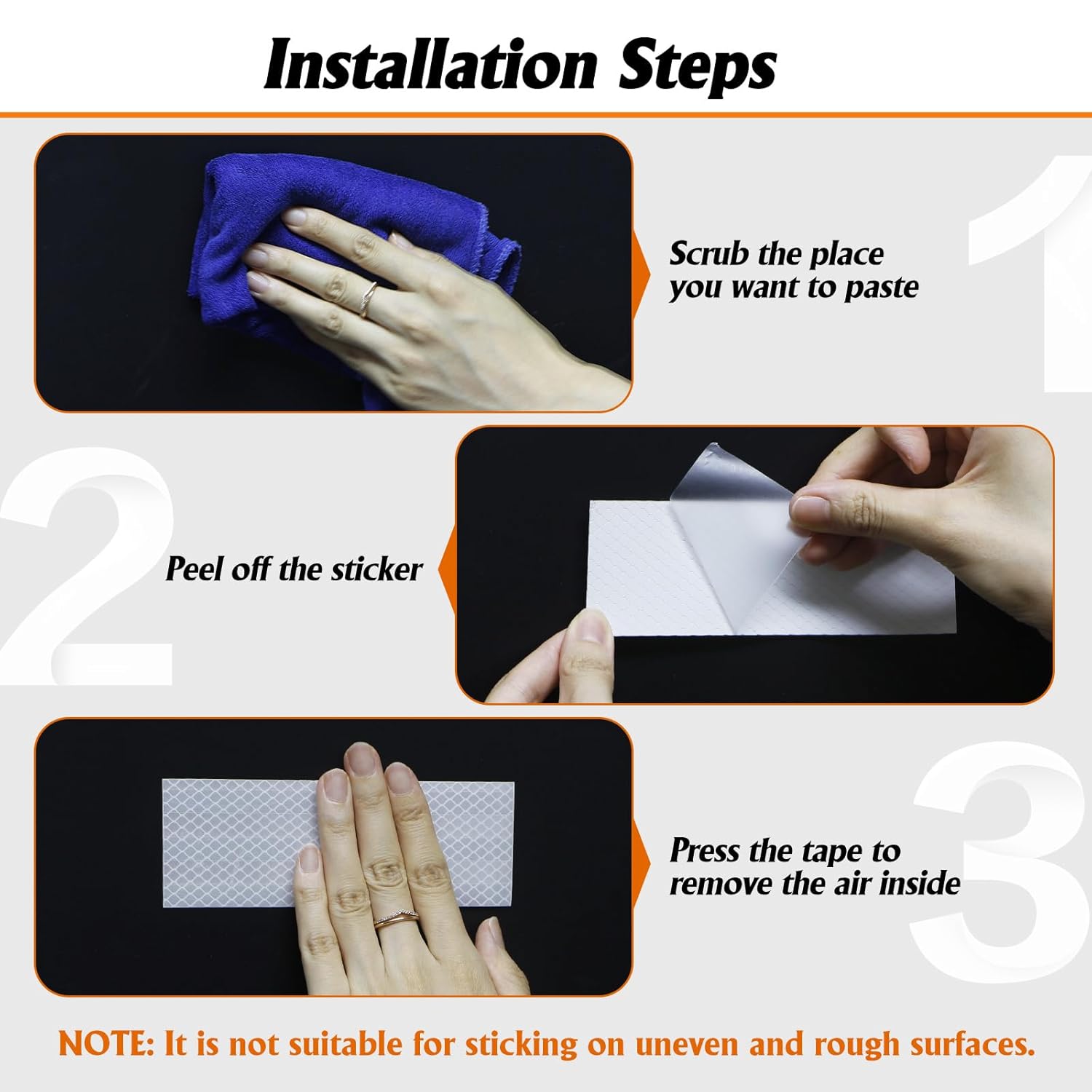 1 Roll White Reflective Tape 2" x20ft,Outdoor Safety Tape,Highly Reflective Tape Strips,Durable and Waterproof Reflective Tape Glow in Dark for Cars