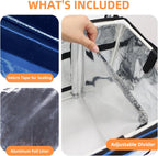 TooCust Insulated Bags For Food Delivery XXL-19.7"x15"x15", Commercial Insulated Food Delivery Bag w/Divider, Waterproof & Foldable Catering Bag Food Deliveries, Delivery Pizza Bags 14 Inches, Blue