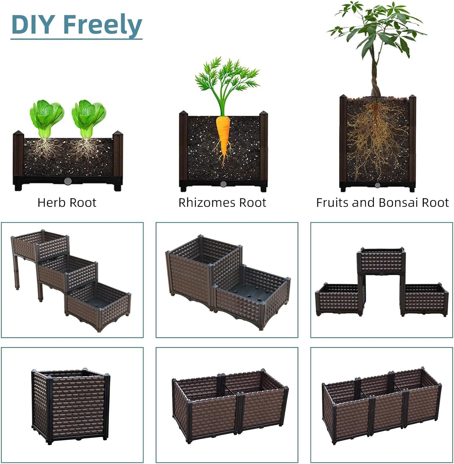 Large Planters for Outdoor Plants  Raised Beds