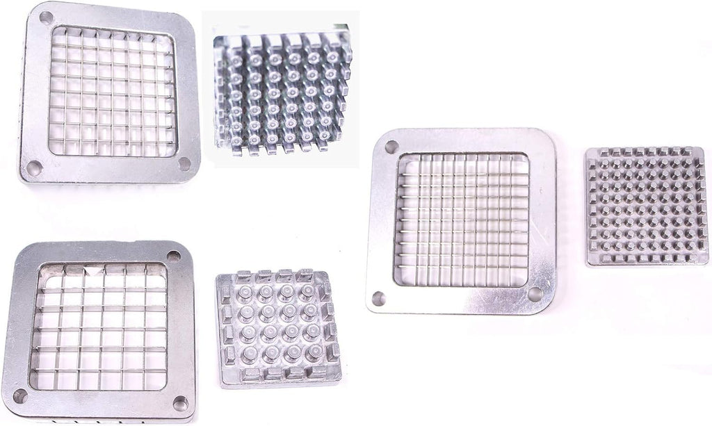 French Fry Cutter Commercial Potato Slicer with Suction Feet Complete Set, Includes 1/4", 3/8",1/2"