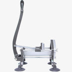 French Fry Cutter Commercial Potato Slicer with Suction Feet Complete Set, Includes 1/4", 3/8",1/2", Gray