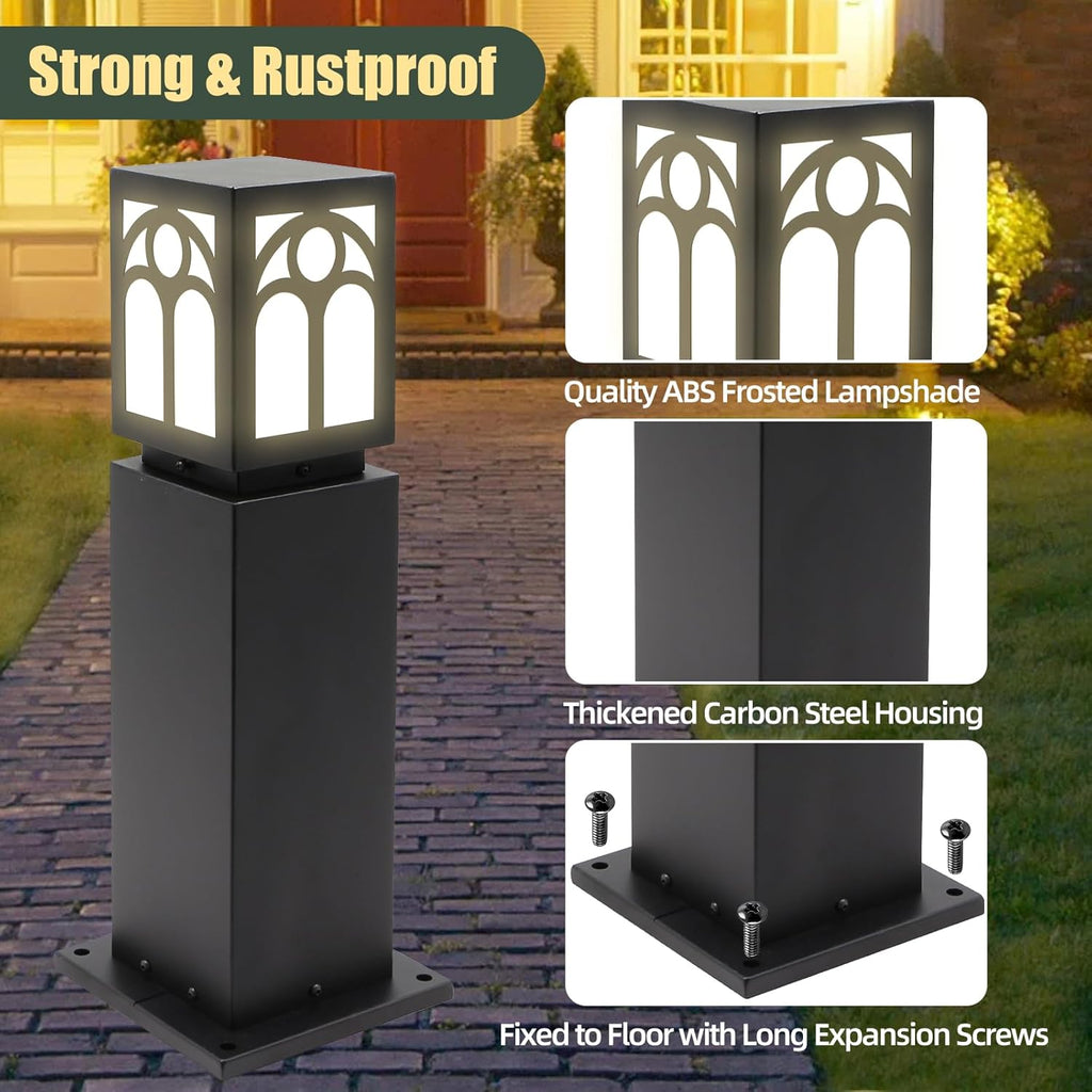 TooCust Heavy Duty Bollard Lights Outdoor