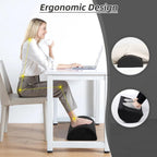 Adjustable Foot Rest Under Desk Footrest Wide Leg Rest 3 Height Positions with Detachable Foam Cushion for Desk Office Gaming Chairs