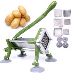 French Fry Cutter Commercial Potato Slicer with Suction Feet Complete Set, Includes 1/4", 3/8",1/2"
