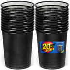 20 Pack 6 Gal Mesh Office Trash Can, Black, Waste Basket Trash Can for Near Desk for Office, Home,School