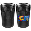 Black Mesh Trash Cans, 10-Pack 6 Gal Mesh Office Trash Can, Open Metal Wire Wastebaskets, Waste Basket Trash Can for Near Desk,Recycling Garbage Container Bin for Office, Home,School