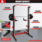 Smith Machine for Home Gym, Smith Machine Squat Rack for Pull Up, Squat, Bench Press, Leg Raise and Sit-up