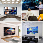 Edge Free Fixed Frame Projector Screen 120 Inch, Diagonal 16:9 4k 8k Ultra HD 3D Ready Fixed Projector Screen, Fixed Frame Projector Screen Wall Mount for Indoor Movie Video Home Theater