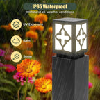 TooCust Heavy Duty Bollard Lights, IP65 Waterproof Outdoor Pathway Lights, E27 Lampholder Hardwired, Luxury Outdoor Path Light for Lawn, Patio, Courtyard and Driveway
