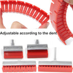 Auto Body Paintless Dent Repair Tool & 120W Hot Melt Glue Gun & Suction Tab for Large Long Dent - Dent Repair kit with Slide Hammer T bar Dent Puller Dent Removal Dent Remover