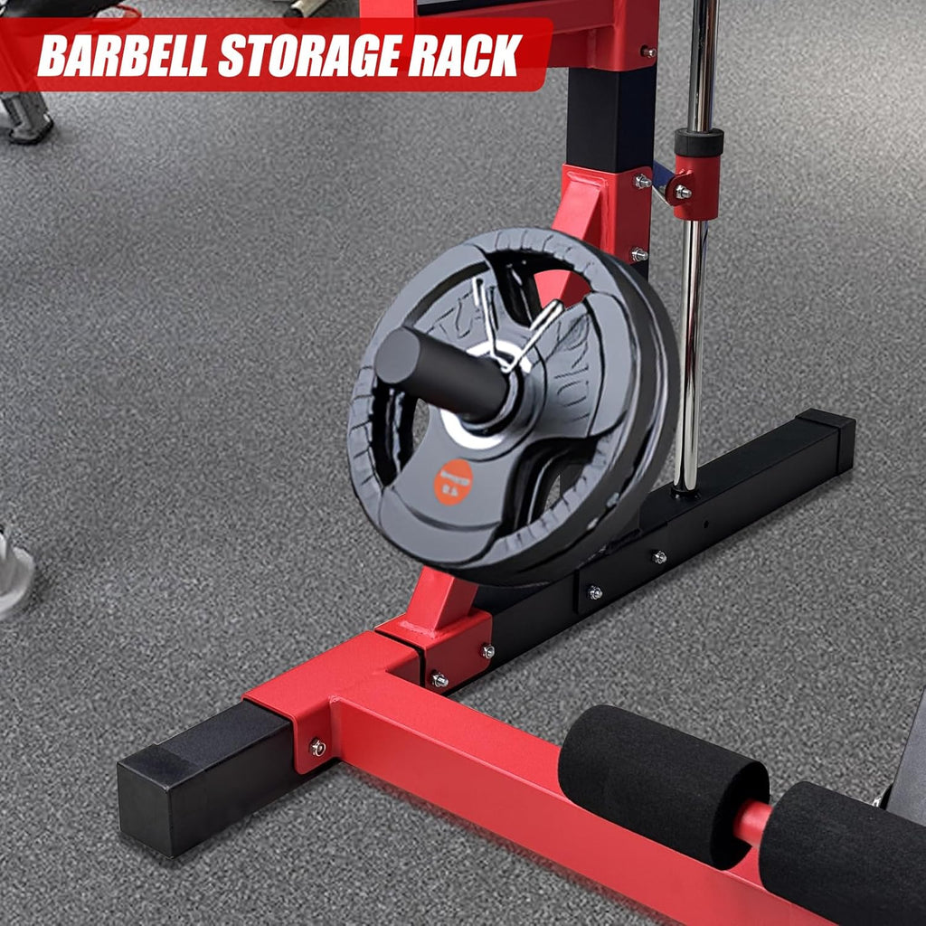 Smith Machine for Home Gym, Smith Machine Squat Rack for Pull Up, Squat, Bench Press, Leg Raise and Sit-up