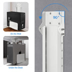 Heavy Duty Computer Wall Mount PC Case - Upgraded, Also Great for PC Mount Under Desk - Height Adjustable from 11" to 21", Width Adjustable from 5.5" to 9.8", Computer Tower Under Desk Home Office