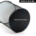 10-Pack 6 Gal Mesh Office Trash Can&150Pcs Garbage Bags, Black Mesh Trash Cans, Open Metal Wire Waste baskets