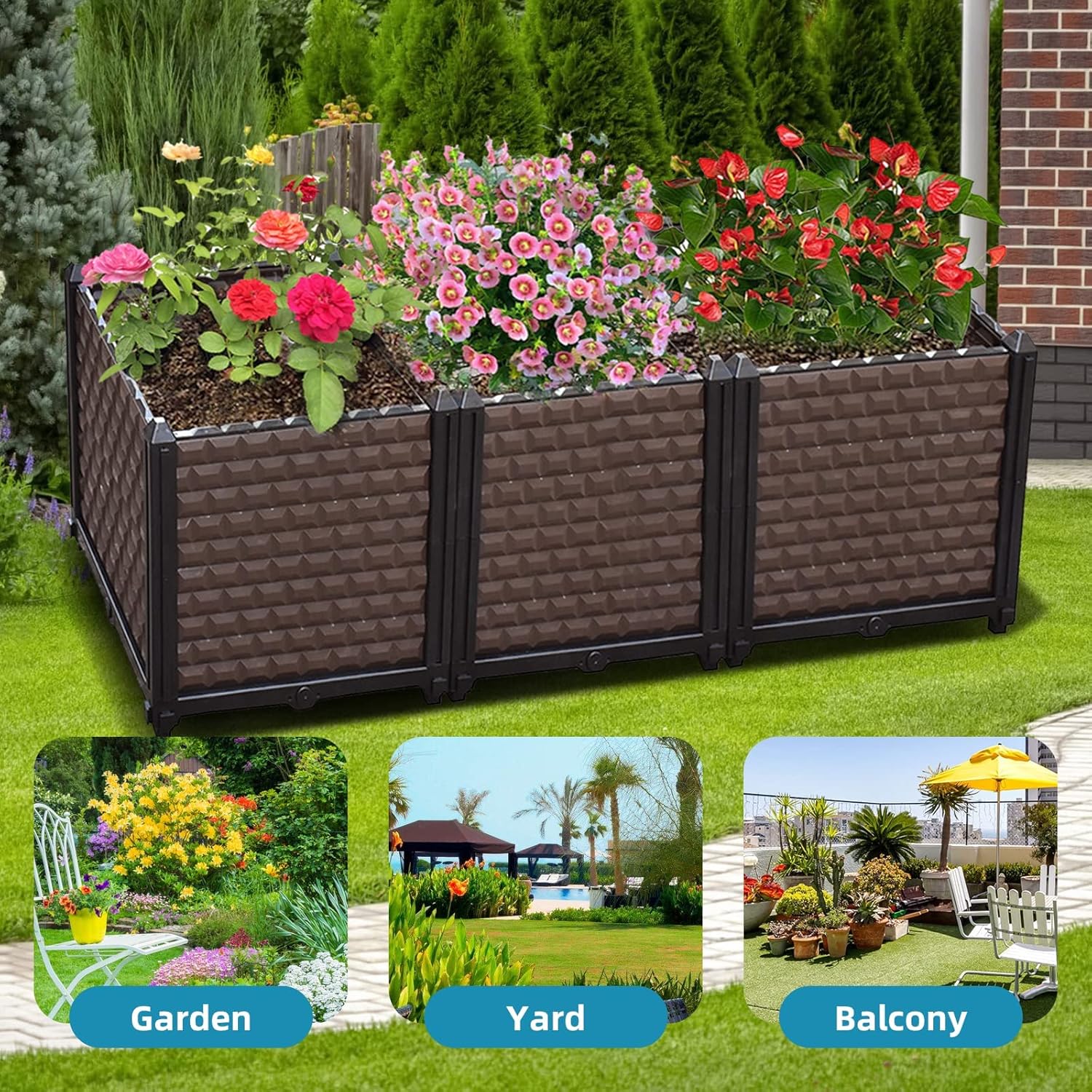 Large Planters for Outdoor Plants  Raised Beds