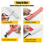 6.5FT White Floor Cable Cover